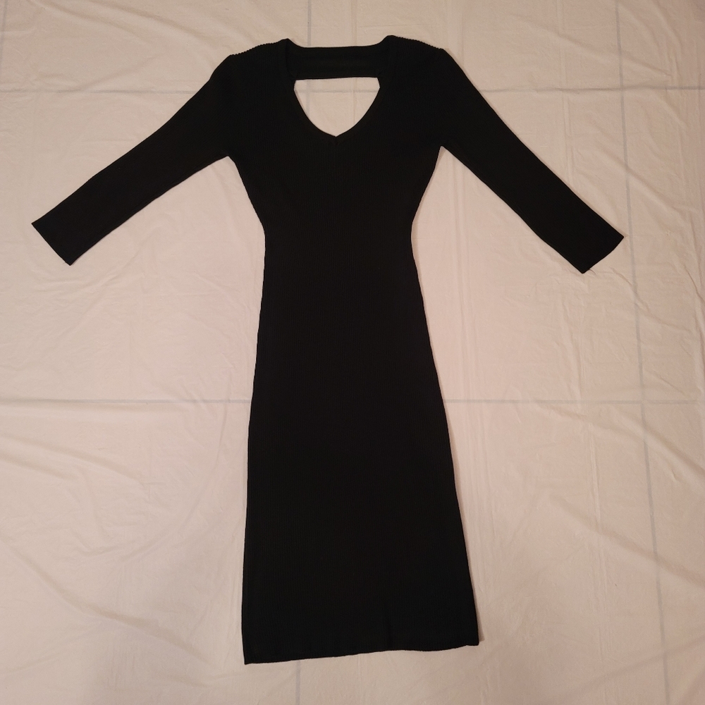 No Boundaries Black Stretchy Dress